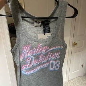 Harley Davidson ribbed tank